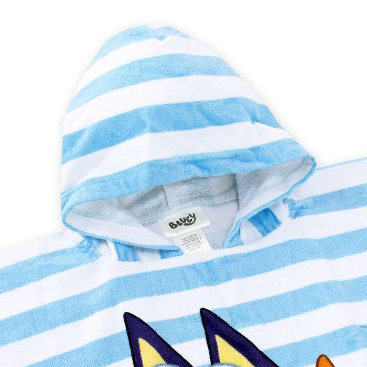 Bluey Hooded Towel Poncho | Hooded Poncho Bath Towel For Boys Or Girls | Kids Swim Pool And Beach Towels | Official MerchandiseSummer,Holiday - Blue - View 7