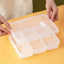 1 Piece / 2 Pieces Ice Cube Tray With Lid - 6 Cubes Per Tray, Ice Cubes Trays For Freezer With Box/Container, Ice Cube Tray Large For Baby Food, Cocktail, Ice Coffee And Blenders