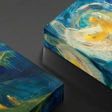 As The Birds Fly Over The City At Night. Large Wooden Framed Wall Painting Artist Home Decoration Oil Painting - Bedroom, Bathroom, Living Room, Office, Kitchen, Christmas Gifts - 1 Piece