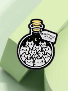1 PIEZA Pasador de gatos lindos, insignias de anime de dibujos animados, broches para ropa, pin de esmalte, insignias de mujer, accesorios de joyería, regalos para amigos