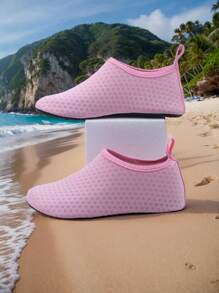 1 paire de chaussures de yoga/danse pour filles mignons avec motif animal de dessin animé, respirantes et confortables, antidérapantes, pour l'extérieur et la plage