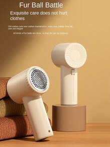 1pc Rechargeable 2 In 1 Electric Lint Remover & Hair Removal Ball Machine, Clothes Fuzz Shaver, Portable Depiller Device - Multicolor - View 1