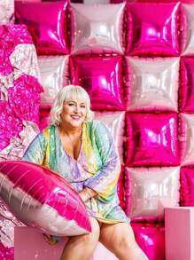 15/25/40pcs - Metallic Rose Red, Bright Pink, Neon Pink Double-Sided Square Foil Balloons For Wall Backdrop, Arch, Wreath Decor, Suitable For Birthday Party, Anniversary, Bachelorette Party, Celebration, Valentine's Day, Engagement, Bridal Shower, Mother's Day, Photo Props, Balloon Wall Backdrop, Wedding - Multicolor - View 8