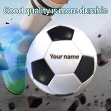 1pc Personalized Classic Tornado Style Size 5 Football, Soccer Ball For Outdoor Training And Entertainment, Suitable For Backyard, Park And Beach Kicking, Premium PU Leather Soccer Ball - Seamless, Highly Elastic , Suitable For Adult Training And Matches, Machine-Stitched Wear-Resistant PU Leather, Custom Logo For Christmas, Thanksgiving, Birthday Gifts For Men And Women, Perfect For Family Entertainment And Holiday Gifts,Stylish,Fashion,Hipster,Casual,Minimal Chic,Personalized,Customized,Custom,Unique,Guy Costumes,Capsule Wardrobe,Men Basic/Street Style,Ideal Gifts For Him,Boyfriend,Family,Friends,For Birthdays,For Vacation/Holiday,For School/Competition,For Sports/Climbing - Personalized Football Customization - View 4