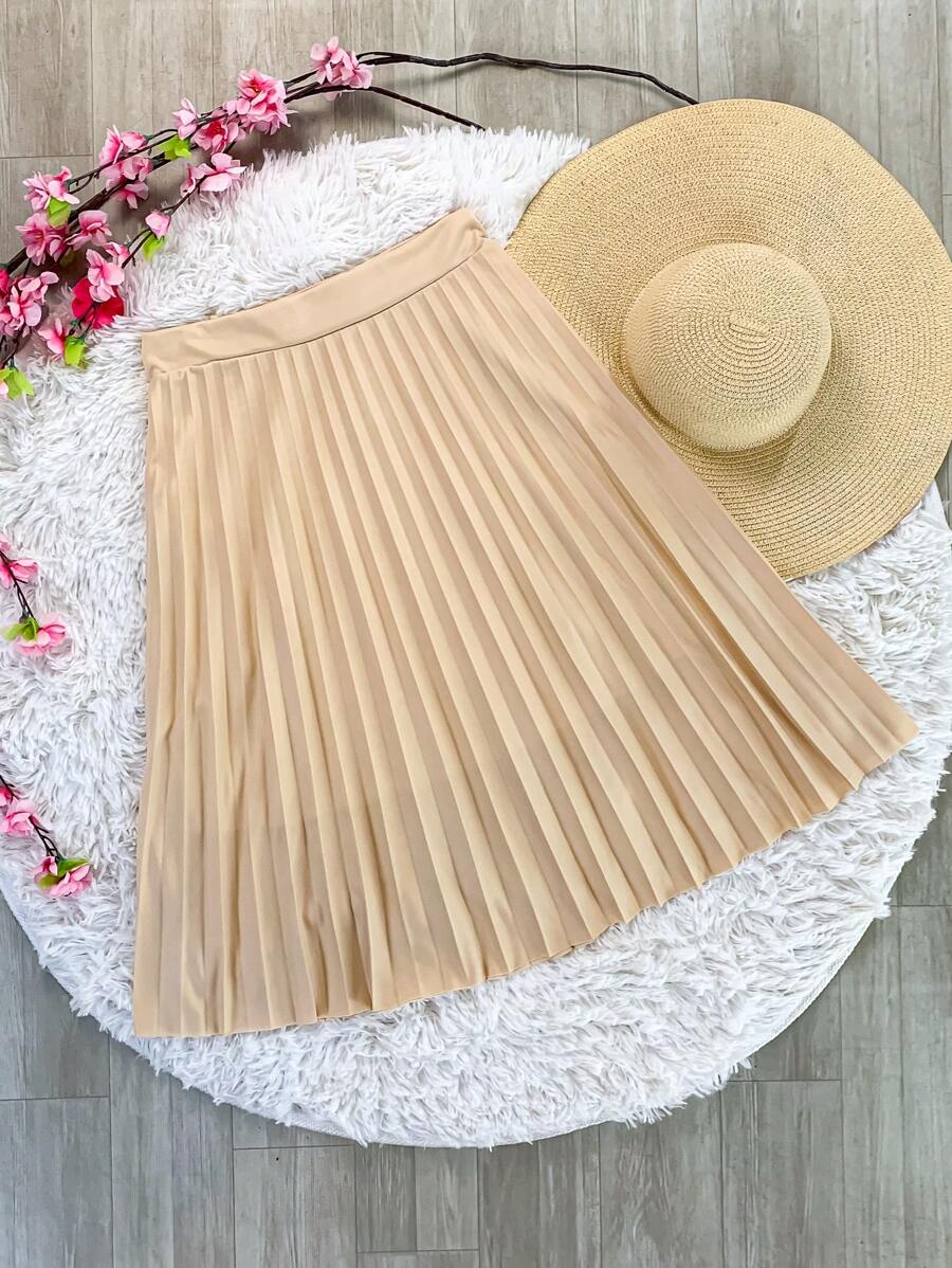 Promotion Evangelical Pleated Midi Skirt - Beis - Ver 1