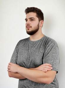 Kit 4 Men's Dry Gym Training Plus Size T-Shirts - 綠色 - 查看 5