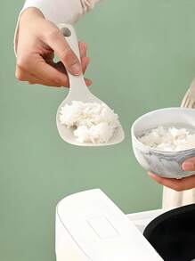 1pc Silicone Standing Rice Spoon, Heat Resistant Rice Paddle Scoop For Rice Cooker