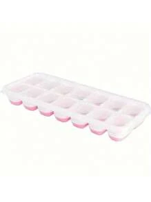 1 matriță din silicon pentru cărămidă de gheață, multicolor transparentă 14/24 tavă de gheață din cărămidă de gheață cu zăbrele, potrivită pentru frigider