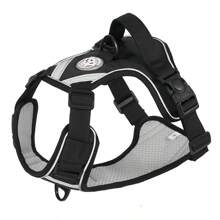 1 Reflective Printed Dog Harness, Adjustable Polyester Pet Vest, Suitable For Small To Large Dogs, Outdoor Training And Activity Use