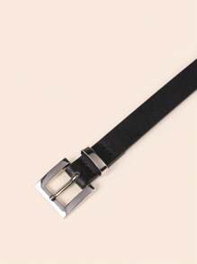 2pcs Women's PU Leather Minimalist Chic Belt With Silver Buckle, Suitable For Dresses, Jeans, Casual Bohemian Style For All Seasons - A - View 6