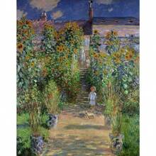 1pc Botanical Monet Exhibition Artwork Canvas Paintings Famous Artist Wall Arts Posters For Bedroom Office Home Decor No Frame ﻿ - Multicolor - View 28