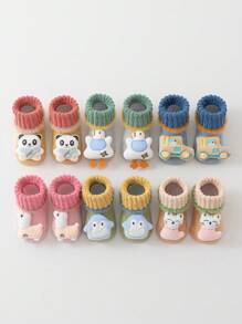 2 Pairs Soft & Breathable Newborn Socks, Thin Summer Baby Socks Anti-Slip For Toddlers Learning To Walk, Ultra-Thin Silk Infant Socks - Multicolor - View 1