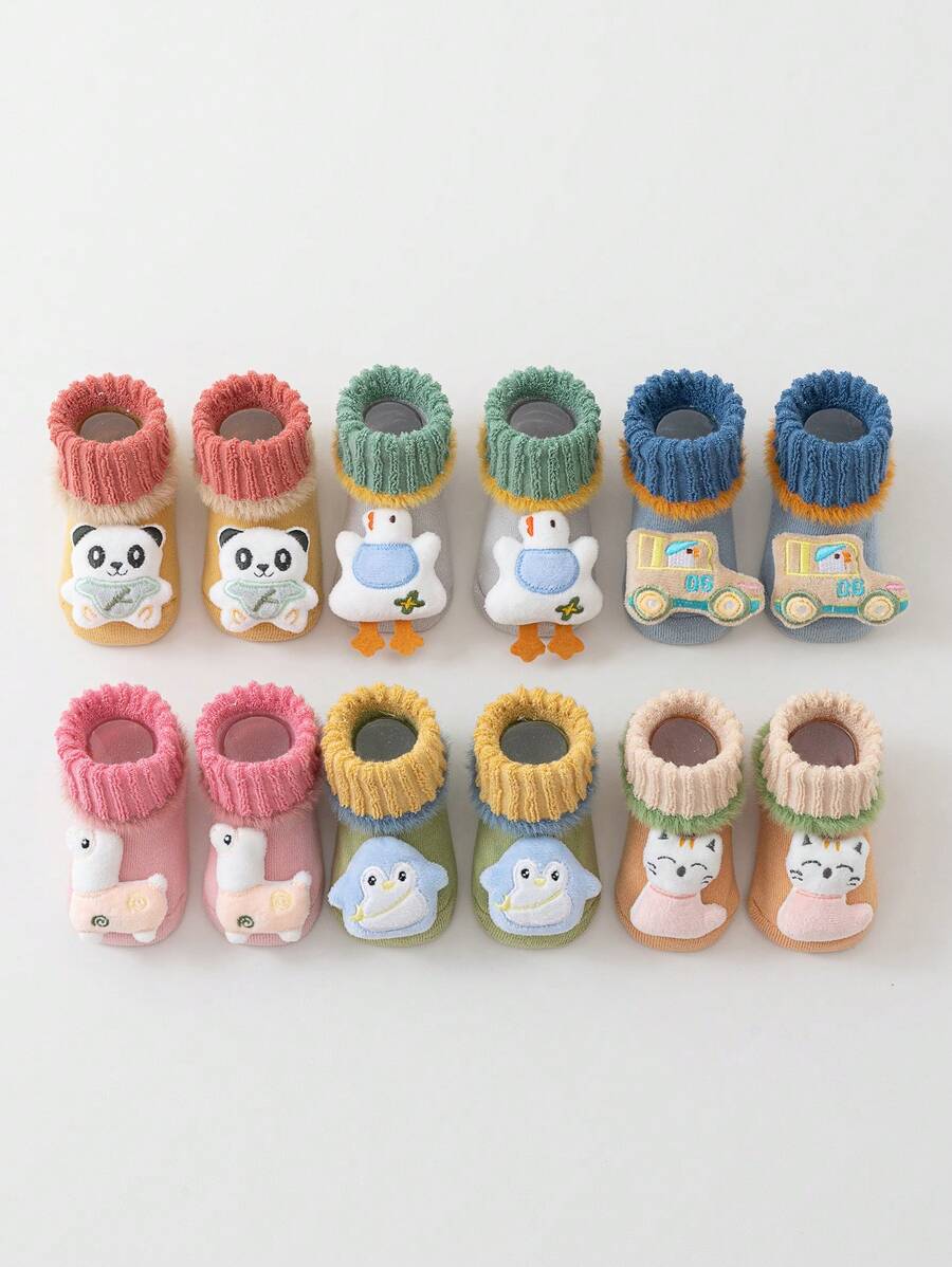 2 Pairs Soft & Breathable Newborn Socks, Thin Summer Baby Socks Anti-Slip For Toddlers Learning To Walk, Ultra-Thin Silk Infant Socks - Multicolor - View 1