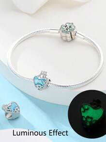 STYFNE 1pc Blue Series Travel Cruise Ship, Camera, Ocean Turtle, Clover Charm Pendant, Suitable For DIY Bracelet, Women Jewelry, Daily Small Gift - Multicolor - View 21