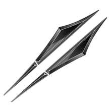 2pcs Side Doors Blade Car Sticker Automotive Decorative 3D Metal Personalization Stickers For BMW Benz Toyota Chevrolet - one-size - View 17