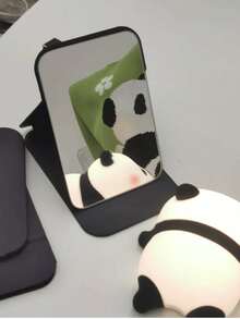 Espejo de maquillaje portátil de escritorio, espejo plegable de alta definición para uso personal, dormitorio de estudiantes y hombres