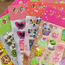 48张/片可爱复古食物樱桃装饰贴纸韩流贴纸书儿童礼物学校文具、学校用品、返校 - Color - 查看 1