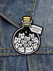1 PIEZA Pasador de gatos lindos, insignias de anime de dibujos animados, broches para ropa, pin de esmalte, insignias de mujer, accesorios de joyería, regalos para amigos