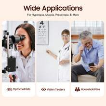 Rainaut Test Lens Set Of 266pcs For Optical Measurement, Including Glasses Lenses For Optometrists, With An Optometry Test Frame Suitable For MRI, Ideal For Opticians And Eye Clinics. - Silver+Red - View 6