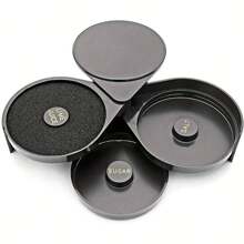 1 pieza Equipo de bar de 3 niveles para bartender, recipiente de 3 niveles para sal y azúcar con estante para especias, diseñado para la mezcla de margaritas y cócteles, equipo de bar - Negro - Ver 7