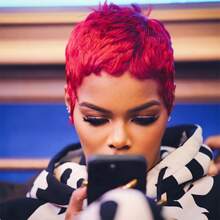 Advanced Fashion Chic BUG Pixie Cut Wig With Bangs For Women Brazilian Remy Human Hair Soft And Comfortable Rose Net Cap Layered Glueless Wig Full Machine Made, Short Pixie Wig Realistic Laceless Full Wig - SBUG - View 10