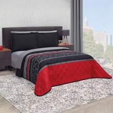 Pinsonic Lightweight Duvet: Freshness And Style For Your Home With Double View - Beautty Home - 黑色和紅色 - 查看 1