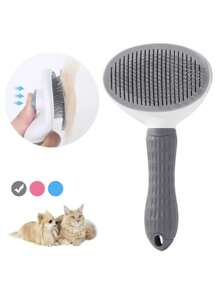 1PC Cat Lover And Cat Mom Love Brush Remove Hair Cat/Dog Lover Gift And Dog/Cat Mom Love Pet Hair Removal Comb For Cat Lover And Cat Mom Loves Non-Slip Grooming Brush Stainless Steel Dog Lover And Dog Mom Love Combs Brushes Cat Lover And Cat Mom Love Accessories