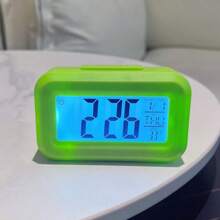 Multifunctional Digital Alarm Clock With LED Display - Portable, Battery Operated Calendar, Thermometer And Timer, Suitable For Office, Bedside, Desk Or Bedroom Gifts Birthday Graduation Room Decor Digital Clock Bedroom Decor Dormitory Decor Back To School School Decor School Surprise Home Decor School Supplies