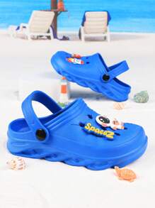 Sandalias de playa para niños y niñas con decoración linda y impermeables para uso en exteriores de verano