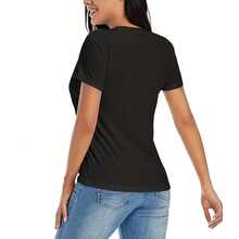 Billiards Pool 8 Ball Snooker Female Billiard Player T-Shirt Women's Tee - 黑色 - 查看 2