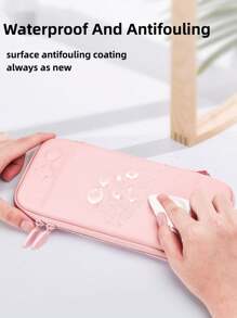 Storage Bag Case Compatible With Switch And Switch Lite Switch OLED - Gradient Blue Pink - View 4