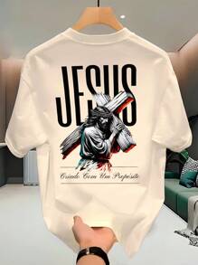 Unisex 100% Cotton Streetwear T-Shirt For Men And Women Printed Created With A Purpose Premium Shirt - Màu be - Xem 1