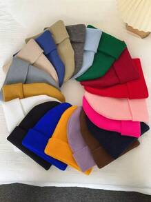 MilyModa Winter Hat, Cold Cap, Without Embroidery For Adults, Beret Cap - 灰色 - 查看 3