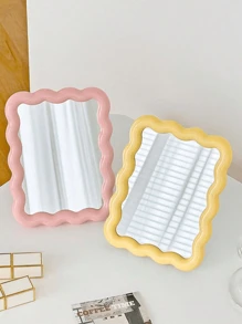 1 Peça Espelho de Maquiagem Pequeno e Dobrável, Espelho de Mesa Portátil Dopamina, Suporte Ajustável a 90 Graus e Montagem na Parede, Adequado para Quarto ou Viagem, Presente Perfeito para Mulheres, Mães e Amigas, Decoração Escolar, Surpresa Escolar, Decoração de Dormitório, De Volta às Aulas