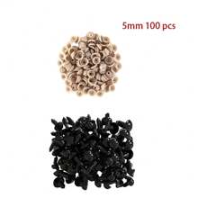 100pcs 5/6//7/8/9/10/12/14/18/20mm Plastic Eyes For Toys Diy Mix Size Crochet Animal Eye For Doll Toys Accessories