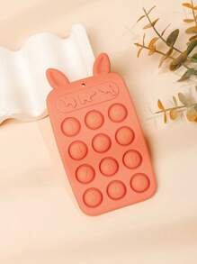 Silicone Bunny-Shaped Chewable Teething Toys, Pressable Bunny Teethers, Suitable For Soft Teething Toys For Both Boys And Girls.