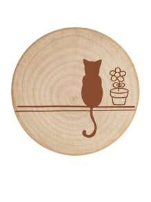 Tableau blanc magnétique rond en bois pour le réfrigérateur, mémo personnalisé avec ouvre-bouteille, design minimaliste