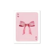 Butterfly Decoration Painting For Kids Room, Romantic Pink Bow Design, Wall Art (No Frame)