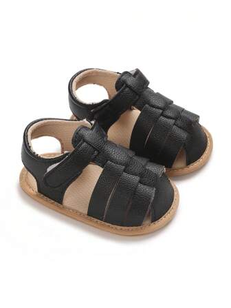 Sandales d'été pour bébés garçons et filles, chaussures décontractées respirantes et antidérapantes pour nouveau-nés