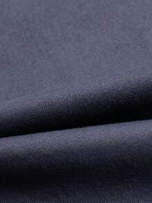 Young Boys' Casual Cotton Blend Elastic Waist Embroidery Zip-Up Bermuda Shorts With Drawstrings