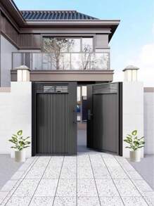 65cm 18 Branches Potted Artificial Plants Indoor Outdoor Fake Plants, Artificial Potted Trees Tropical Palm Floor Plants For Home Office Living Room Bedroom Decoration Housewarming Gift (White, Green) Does Not Include Pots