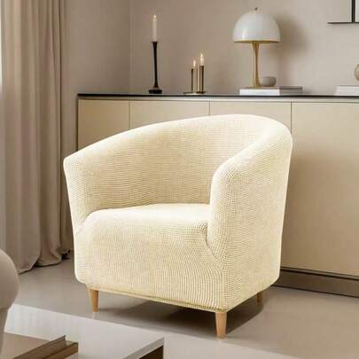 1件玉米格纹四季通用防水弹力沙发套，简约现代防滑沙发套，全弹力保护套，休闲简约，防污防刮，家居用品，通用沙发套