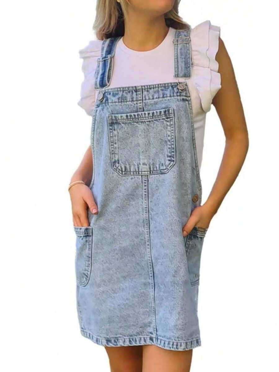 Jardinera Jumper Mezclilla - Azul - Ver 1