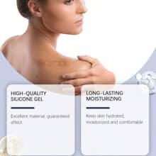 1 rol onzichtbare siliconen gel litteken concealer tape, lichtbeige kleefstrip voor naadloze litteken bedekking en vervaging