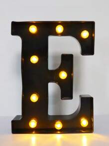 1pc 21.8cm/8.58in Height Festival And Party Lighting,Christmas Decorations Lights Outdoor, LED Lamp,Numbers 0-9, Letters A-Z, Christmas Decoration Numbers Lights, Holiday Accessory, Wedding Birthday Party Supplies, Room Scene Decor - Black - View 14