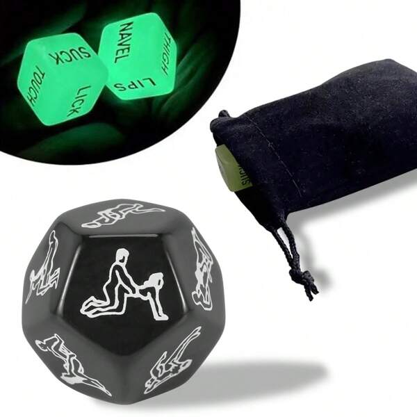 1/2/3PCS Sex Dice Glow At Night For Adult Couples Sex Games, Make The Perfect Couples Gift Sex Toys