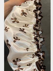 1pc Double-Layer Thickened Waterproof Shower Cap Prevents Wet Hair Kitchen Fume-Proof Household Use