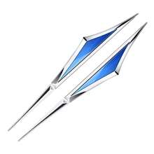 2pcs Side Doors Blade Car Sticker Automotive Decorative 3D Metal Personalization Stickers For BMW Benz Toyota Chevrolet - one-size - View 16