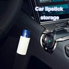 Universal Lip Balm Holder, Car Lip Balm Holder, Non-Melting Upright Lipstick Holder, Car Accessories, Women's Interior Accessories, Cute Car Decor, Lady, Car Lipstick Storage, Convenient Adhesive Lipstick Storage Box, White