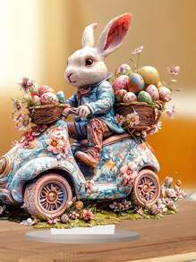 Thỏ Phục Sinh Acrylic Trang Trí Máy Tính Để Bàn Văn Phòng Phòng Ngủ Phòng Khách Trang Trí Quán Cà Phê - Nhiều màu - Xem 2